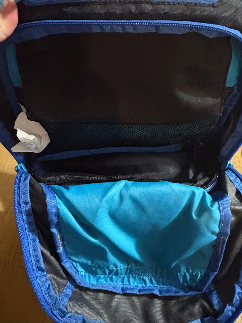 Dakine Black Backpack with Bright Blue Accents